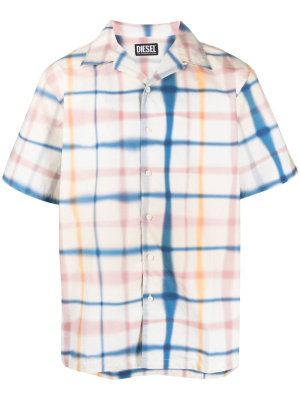 

Check-print short-sleeved shirt, Diesel Check-print short-sleeved shirt
