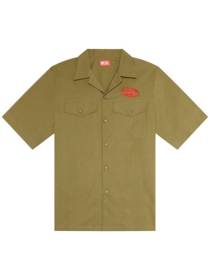 

Logo-embroireded short-sleeve shirt, Diesel Logo-embroireded short-sleeve shirt