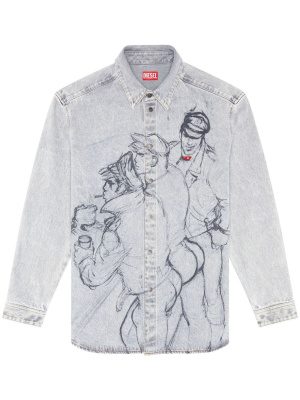 

X Tom of Finland Foundation Pride Capsule denim shirt, Diesel X Tom of Finland Foundation Pride Capsule denim shirt