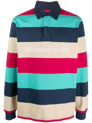 

Striped long-sleeve polo-shirt, Billionaire Boys Club Striped long-sleeve polo-shirt