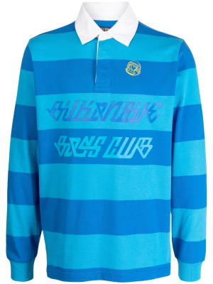 

Logo-print striped polo shirt, Billionaire Boys Club Logo-print striped polo shirt