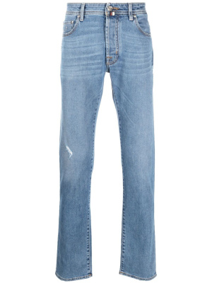 

Logo-patch slim-cut jeans, Jacob Cohën Logo-patch slim-cut jeans