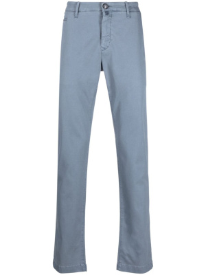 

Logo-patch straight-leg trousers, Jacob Cohën Logo-patch straight-leg trousers