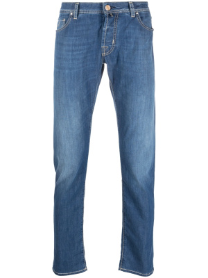 

Logo-patch straight-leg jeans, Jacob Cohën Logo-patch straight-leg jeans