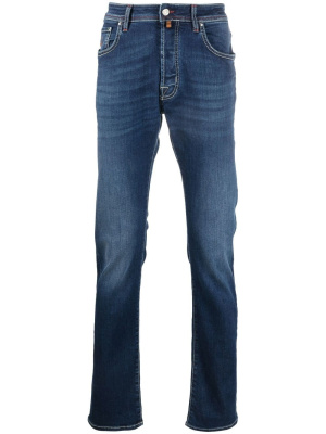 

Straight-leg contrast-stitch jeans, Jacob Cohën Straight-leg contrast-stitch jeans