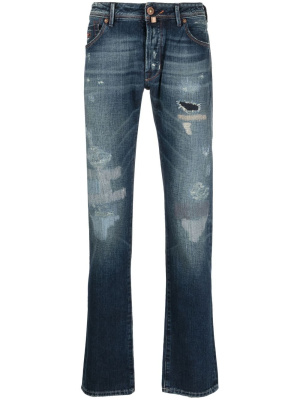 

Distressed tapered jeans, Jacob Cohën Distressed tapered jeans