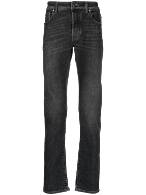 

Embroidered-logo straight-leg jeans, Jacob Cohën Embroidered-logo straight-leg jeans