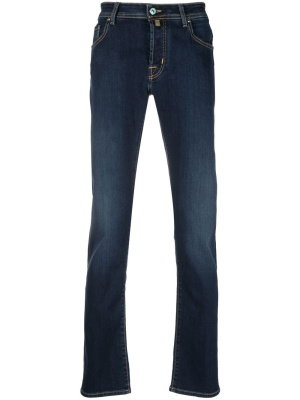 

Logo-patch straight-leg jeans, Jacob Cohën Logo-patch straight-leg jeans