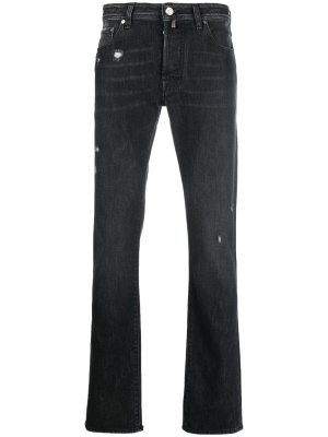 

Distressed effect slim-fit jeans, Jacob Cohën Distressed effect slim-fit jeans