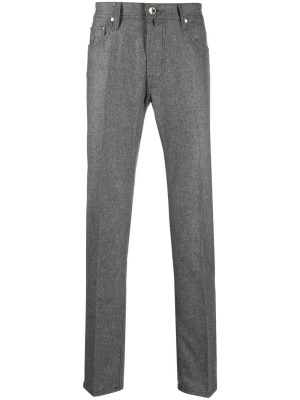 

Mid-rise straight-leg wool trousers, Jacob Cohën Mid-rise straight-leg wool trousers