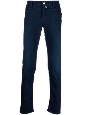 

Logo-patch slim-fit jeans, Jacob Cohën Logo-patch slim-fit jeans