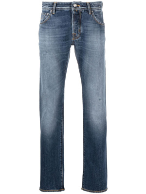

Faded-effect straight-leg jeans, Jacob Cohën Faded-effect straight-leg jeans