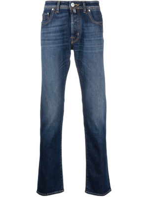 

Embroidered-logo slim jeans, Jacob Cohën Embroidered-logo slim jeans