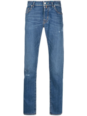 

Logo-patch straight-leg jeans, Jacob Cohën Logo-patch straight-leg jeans