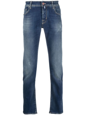 

Logo-patch straight-leg jeans, Jacob Cohën Logo-patch straight-leg jeans