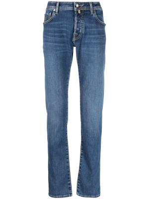 

Embroidered-logo slim jeans, Jacob Cohën Embroidered-logo slim jeans