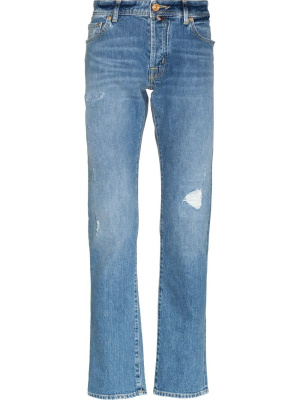 

Nick distressed straight-leg jeans, Jacob Cohën Nick distressed straight-leg jeans