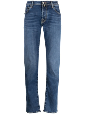 

Dark-wash straight-leg jeans, Jacob Cohën Dark-wash straight-leg jeans