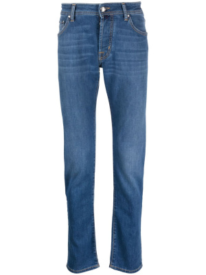 

Logo-patch straight-leg jeans, Jacob Cohën Logo-patch straight-leg jeans
