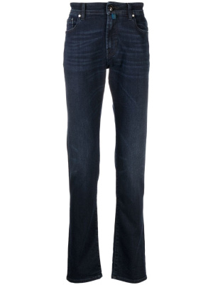

Slim-cut logo-patch jeans, Jacob Cohën Slim-cut logo-patch jeans
