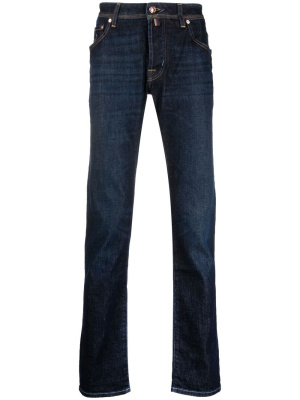 

Dark-wash slim-fit jeans, Jacob Cohën Dark-wash slim-fit jeans