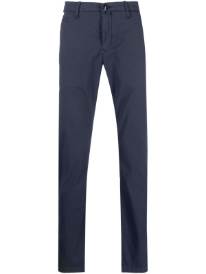 

Logo-patch straight-leg trousers, Jacob Cohën Logo-patch straight-leg trousers