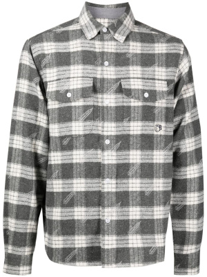 

Logo-patch checkered shirt, Billionaire Boys Club Logo-patch checkered shirt