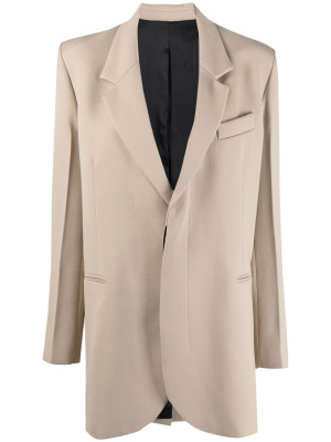 

Tailored single-breasted blazer, AMI Paris Tailored single-breasted blazer
