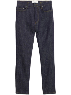 

High-waisted cropped jeans, AMI Paris High-waisted cropped jeans