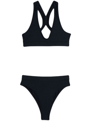 

Plunge high-rise bikini set, AMI Paris Plunge high-rise bikini set