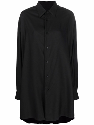 

Drop-shoulder shirtdress, AMI Paris Drop-shoulder shirtdress