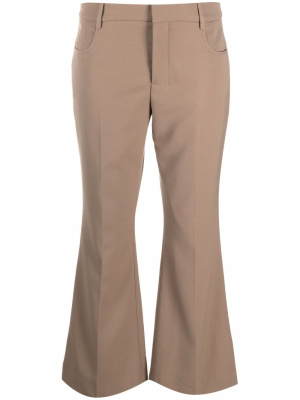 

Cropped flared trousers, AMI Paris Cropped flared trousers