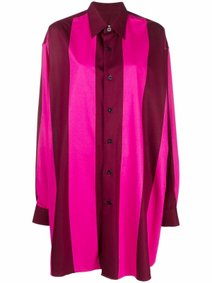 

Vertical stripe shirtdress, AMI Paris Vertical stripe shirtdress
