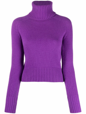 

Funnel neck virgin wool jumper, AMI Paris Funnel neck virgin wool jumper