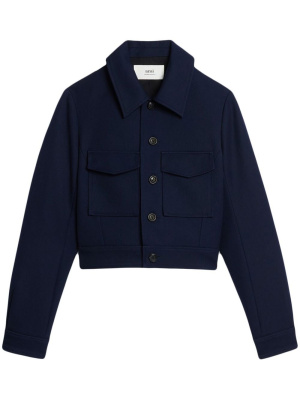 

Cropped wool jacket, AMI Paris Cropped wool jacket