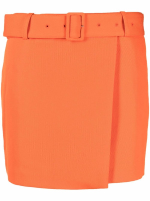 

High-waisted belted miniskirt, AMI Paris High-waisted belted miniskirt