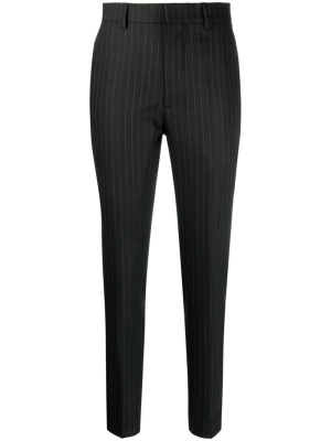 

Pinstriped high-waisted tailored trousers, AMI Paris Pinstriped high-waisted tailored trousers