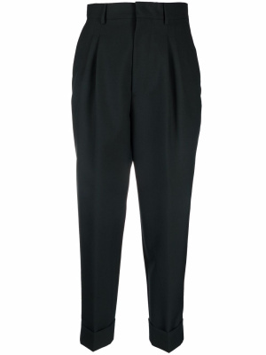 

Turn-up hem tailored trousers, AMI Paris Turn-up hem tailored trousers