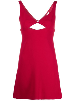 

Cut-out detail mini dress, AMI Paris Cut-out detail mini dress
