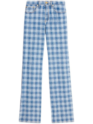 

Checked boyfriend fit jeans, AMI Paris Checked boyfriend fit jeans