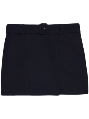 

High-waisted belted miniskirt, AMI Paris High-waisted belted miniskirt