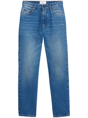 

Mid-rise straight-leg jeans, AMI Paris Mid-rise straight-leg jeans
