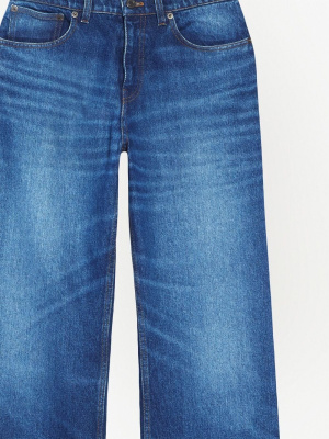 

Faded-effect straight-leg jeans, AMI Paris Faded-effect straight-leg jeans