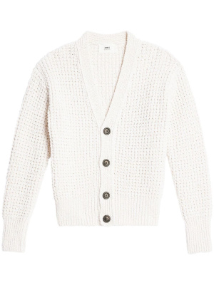 

V-neck knit cardigan, AMI Paris V-neck knit cardigan