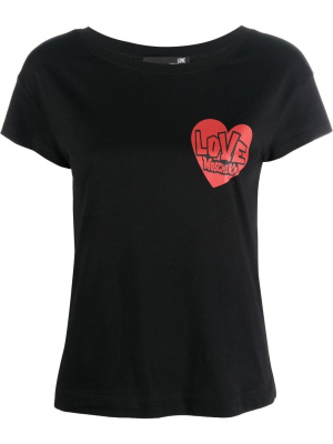 

Heart logo-print T-shirt, Love Moschino Heart logo-print T-shirt