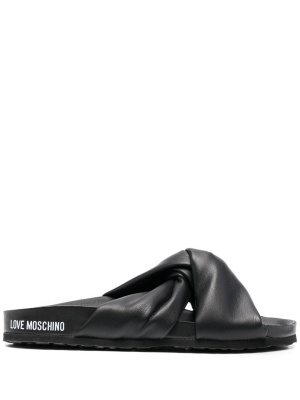 

Knot-detail slides, Love Moschino Knot-detail slides