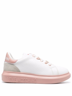 

Logo-lettering lace-up sneakers, Love Moschino Logo-lettering lace-up sneakers