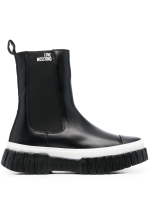 

Logo-print chelsea boots, Love Moschino Logo-print chelsea boots