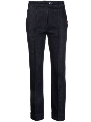 

Logo-patch cropped jeans, Love Moschino Logo-patch cropped jeans