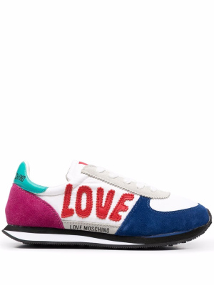 

Logo colour-block sneakers, Love Moschino Logo colour-block sneakers